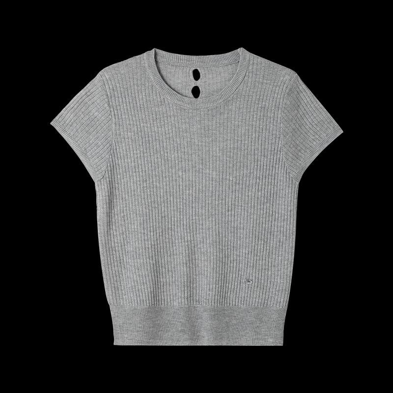Women's Lyocell Loose Fit Short Sleeve Knit Top