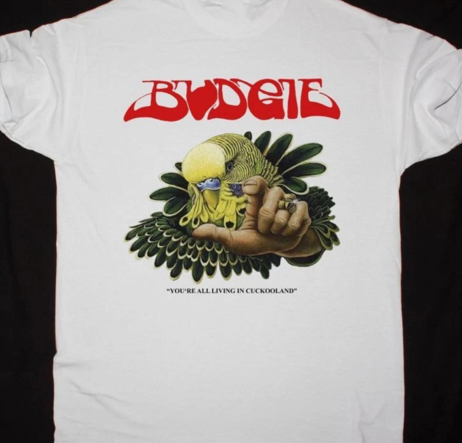Budgie rock band ALBUM white T-shirt Unisex All sizes S to 45Xl 4XL