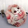 1pc Ballerina Cat In Pink Umbrella with Plastic Handle,Suitable for All Seasons UmbrellaPT542