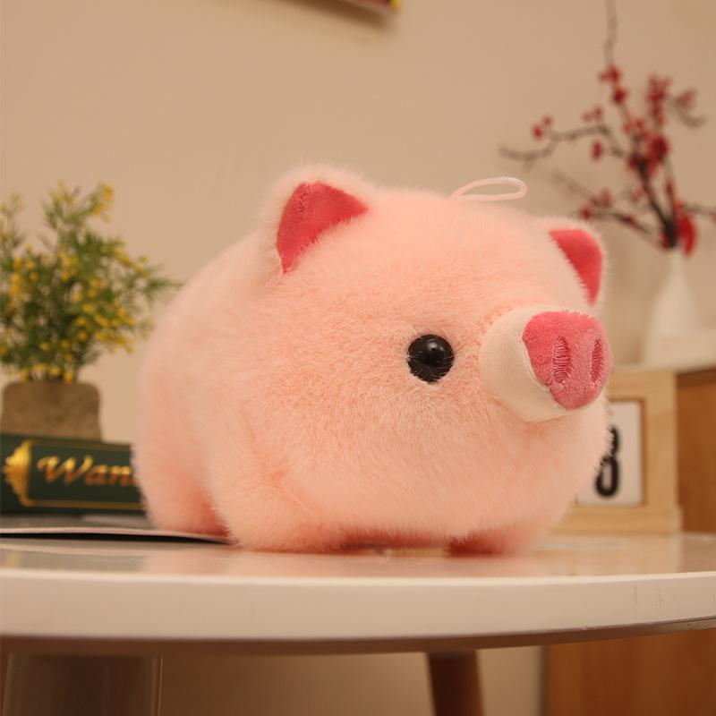 Söt rosa söt gris plyschleksak docka 8 tum flickdocka docka present bröllop ströddocka