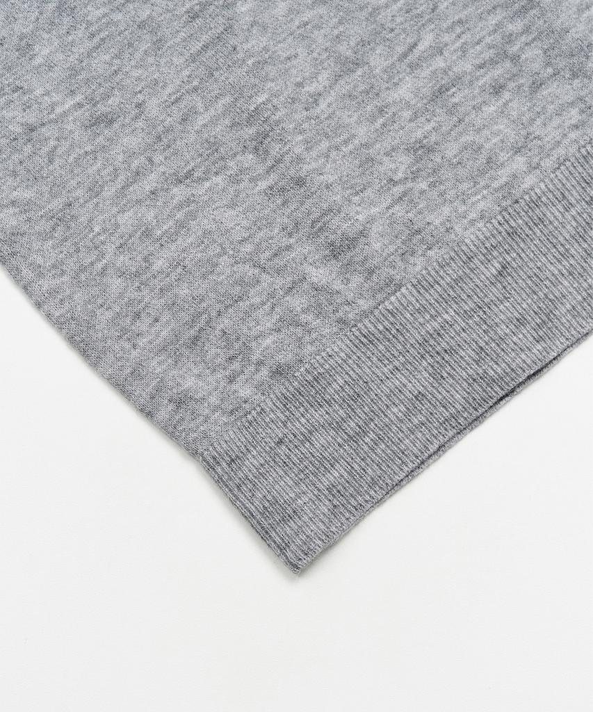 TOFFEE WOMEN W Button Cap Half Knit (Grey)