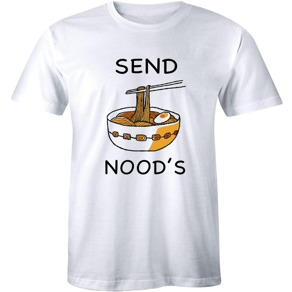 Send Noods Funny T Shirt Asian Food Humor Sexual College Party Tee S