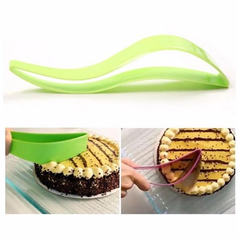 Plastic Cake Knife Slicer Pie Cookies Fondant Pizza Useful Tools Handy Cake Splitting Device Food Grade Birthday Cakes Divider