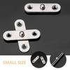 20 Pcs 360 Degree Pivot Hidden Hinge Stainless Steel Rotating Door Hinges Foldable Heavy Duty Shed Wood Installation Smooth