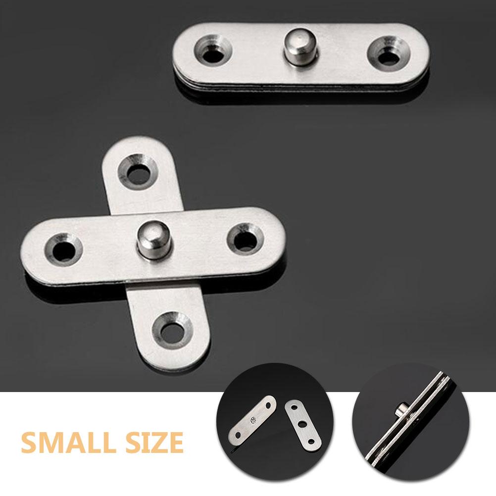 20 Pcs 360 Degree Pivot Hidden Hinge Stainless Steel Rotating Door Hinges Foldable Heavy Duty Shed Wood Installation Smooth