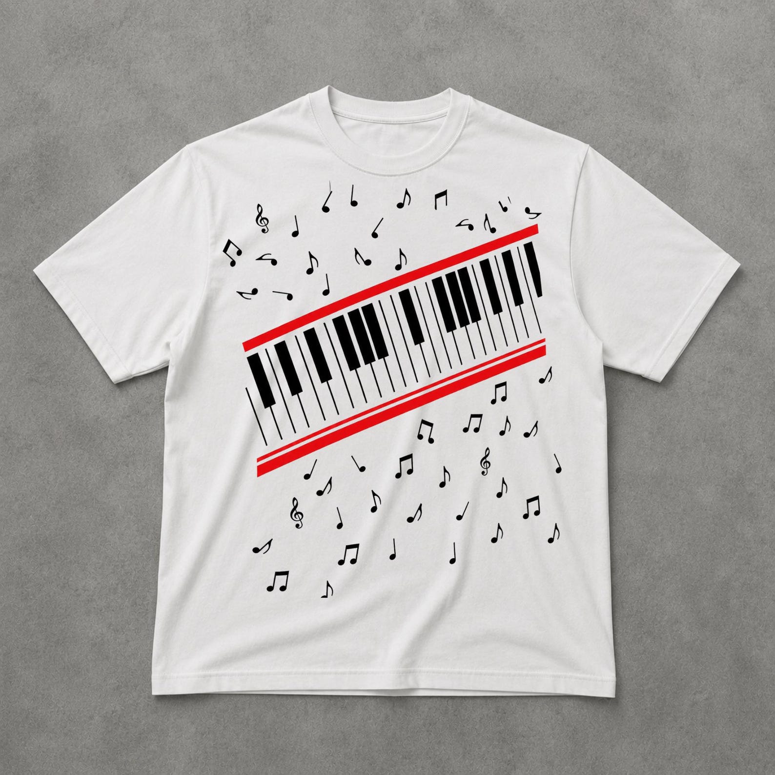 Beat It Piano Keys Shirt, Retro Music Fan Tee, Vintage Pop Graphic T Shirt S