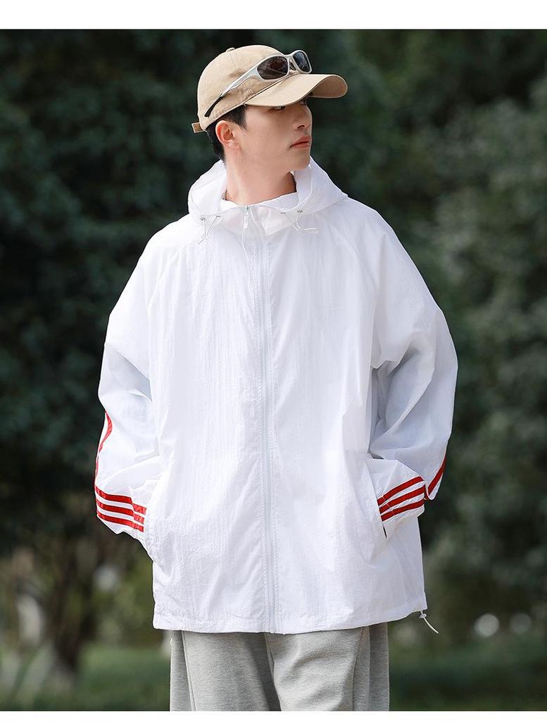 WASSUP Men's UPF50+ Ice Silk Sun Protection Jacket - Summer Cooling UV Shield Shirt