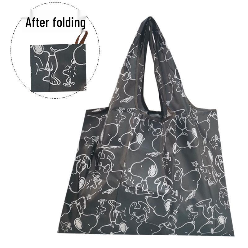 Eco-friendly Foldable Shopping Bag – Japanese & Korean Cartoon Design, Portable and Sturdy