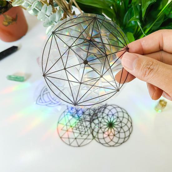 Autocolant practic din sticlă statică Prismă auto-adezivă pentru atragerea soarelui fluture