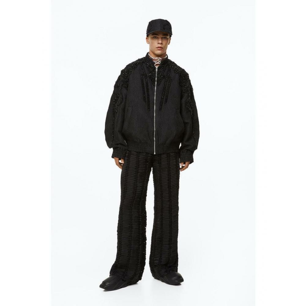 

Атласные брюки HM черные 1117056001 44 EUR 44S