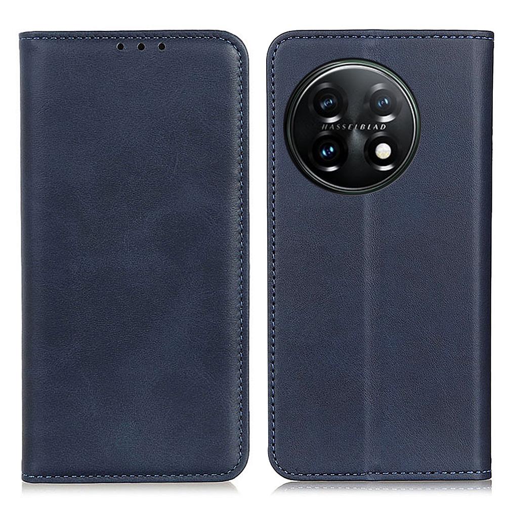 For OnePlus 11 5G Magnetic Auto Closing Mobile Phone Stand Case Split Leather Drop-proof Cover Wallet