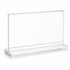 TShape Clear Acrylic Sign Holder for Tabletop Display A4/A5 60x90mm Horizontal