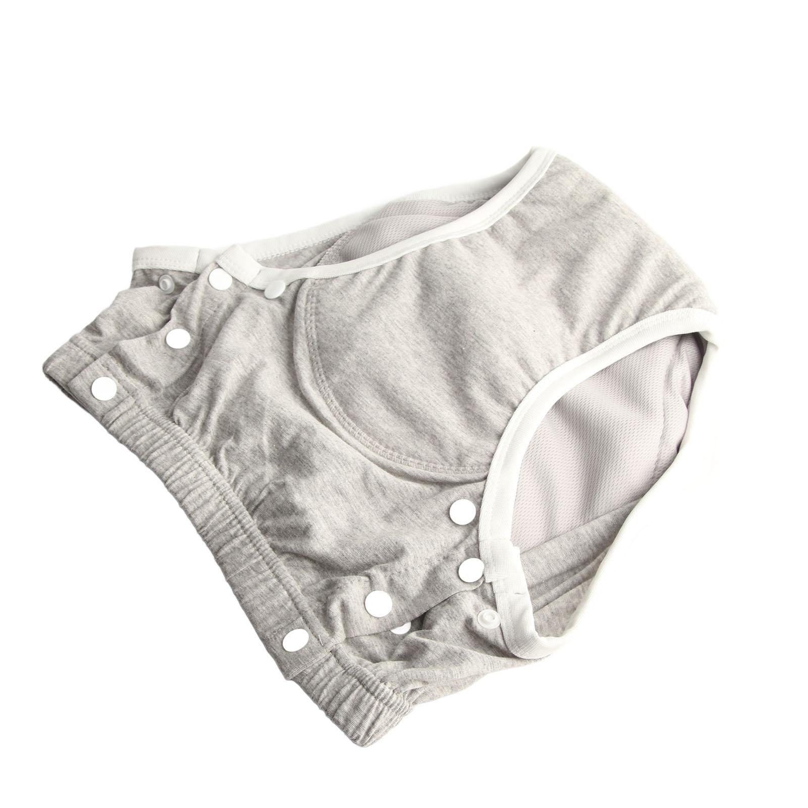 

Взрослый тканевый подгузник многоразовый непромокаемый экстра-впитывающий чистый хлопок подгузник для взрослых при недержании серый M