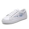 Fashion Chinese Style Embroidered Little White Shoes Female Student Flat Casual Sneakers 2025 Spring New Breathable Womens Board Shoes