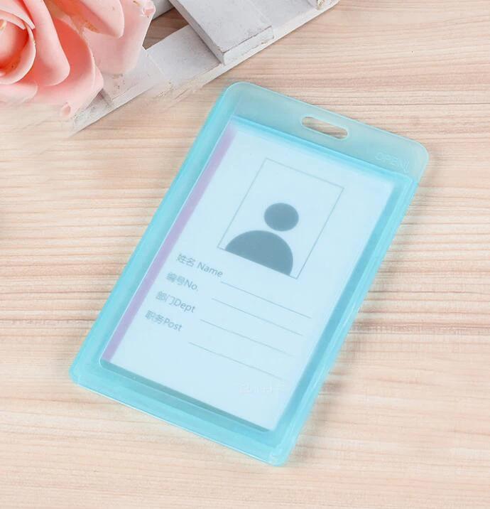 1pcs Waterproof Transparent Card Holder Plastic Card Id Badge Holders Case To Protect Credit Cards Card Protector Cardholder