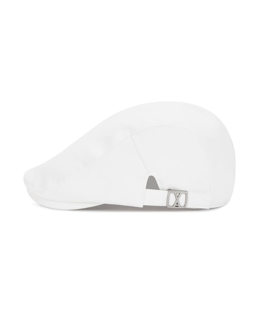 Bajal Va Square Belt Hunting Cap White