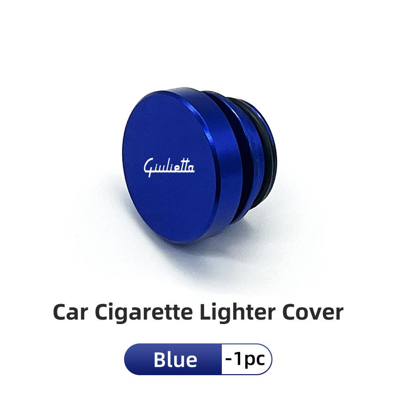 2026 Hot Sticker For Alfa Romeo Car Alloy Cigarette Lighter Plug Cover Dust Protection Cap Interior Accessories GT Stelvio F1 Br