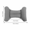 Portable Inflatable Lumbar Pillow H-Type Foldable Inflatable Waist Pillow Self Inflating Lumbar Support Pillow Airplane Travel