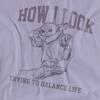 Star Wars The Mandalorian Womens/Ladies Trying To Balance Life T-Shirt