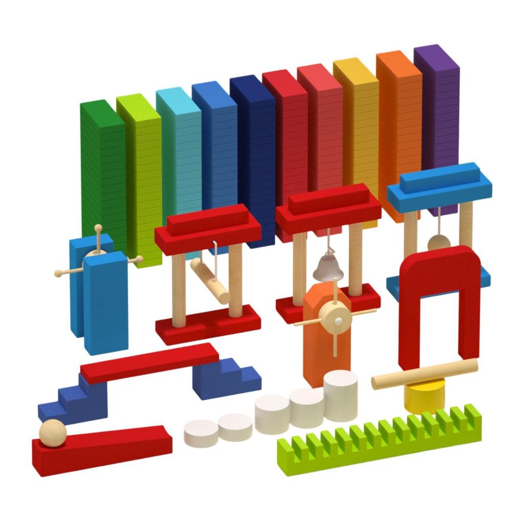 Domino Toy Set Educational Building and Stacking for Boys Girls Children 1200 pieces