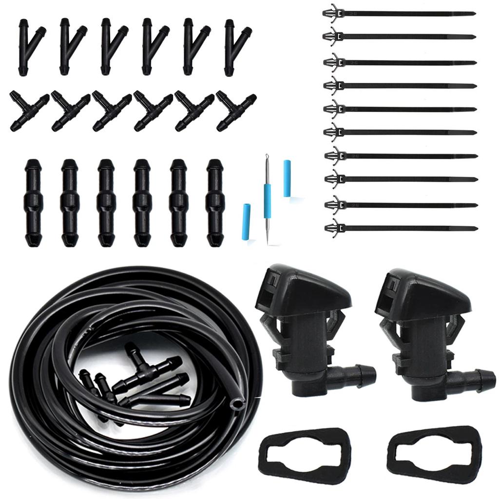 Front Windshield Wiper Washer Spray Jet Nozzle For Jeep Grand Cherokee WK2 2011-2019 Liberty KK Commander Dodge Nitro Durango