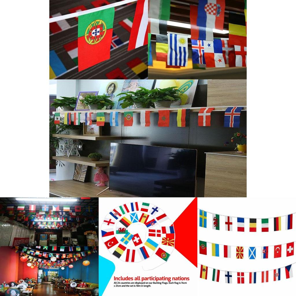 Євро Прапорці 2021 Преміум Якості Турнірні Прапори Для Всіх 24 Націй У Яскравих Кольорах