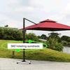 Patio Umbrella Replacement Canopy Backyard Garden Outdoor Umbrella Top Sun Protective Water Resistant