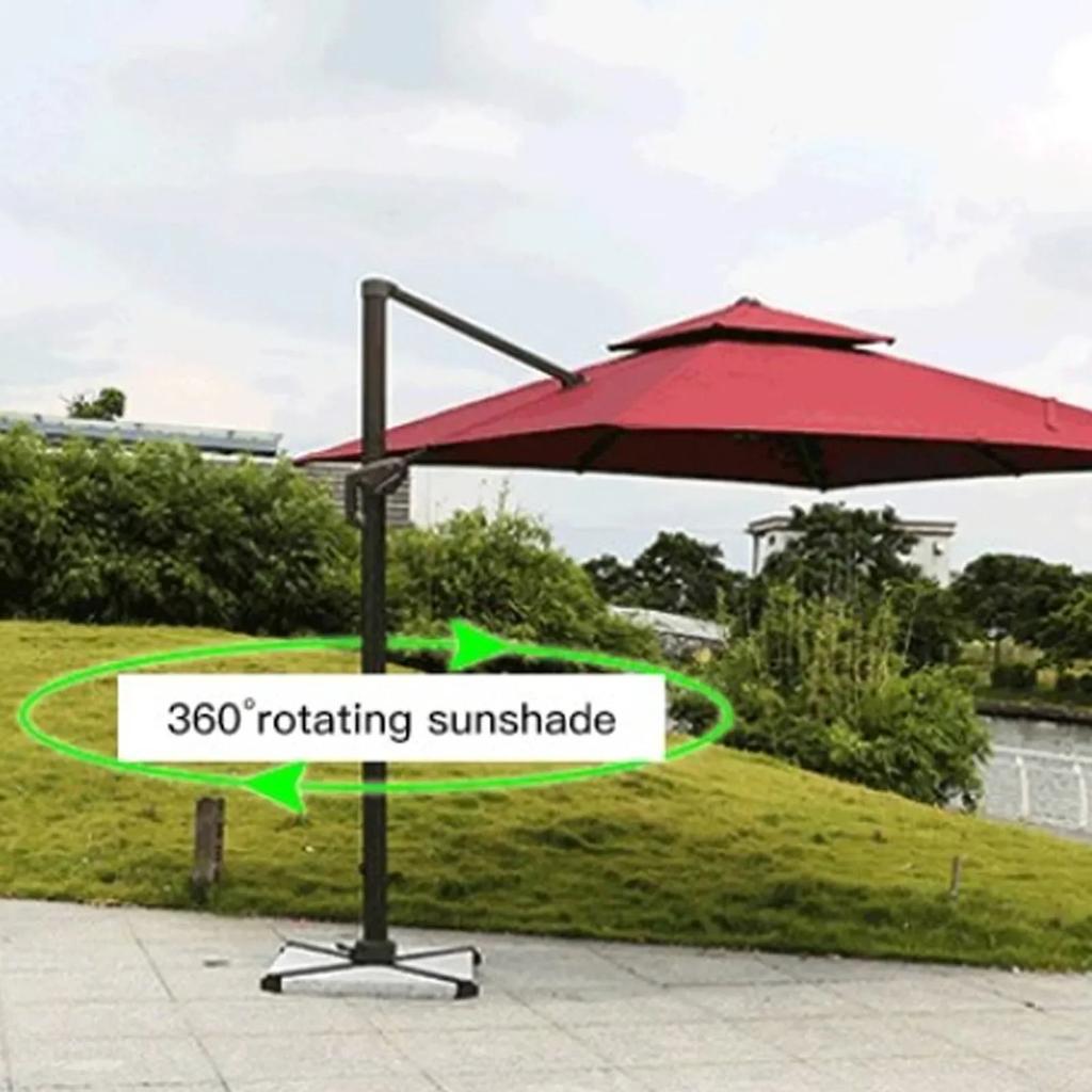 Patio Umbrella Replacement Canopy Backyard Garden Outdoor Umbrella Top Sun Protective Water Resistant