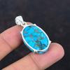 Tibetan Turquoise Pendant Genuine Gemstone Jewelry Antique Pendant 925 Sterling Silver Pendant Handmade Birthstone Pendant Anniversary Gifts