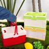 Handheld Folding Storage Box Space Saving Stackable Camping Storage Basket Multi-Color Plastic Snack Storage Box Desktop