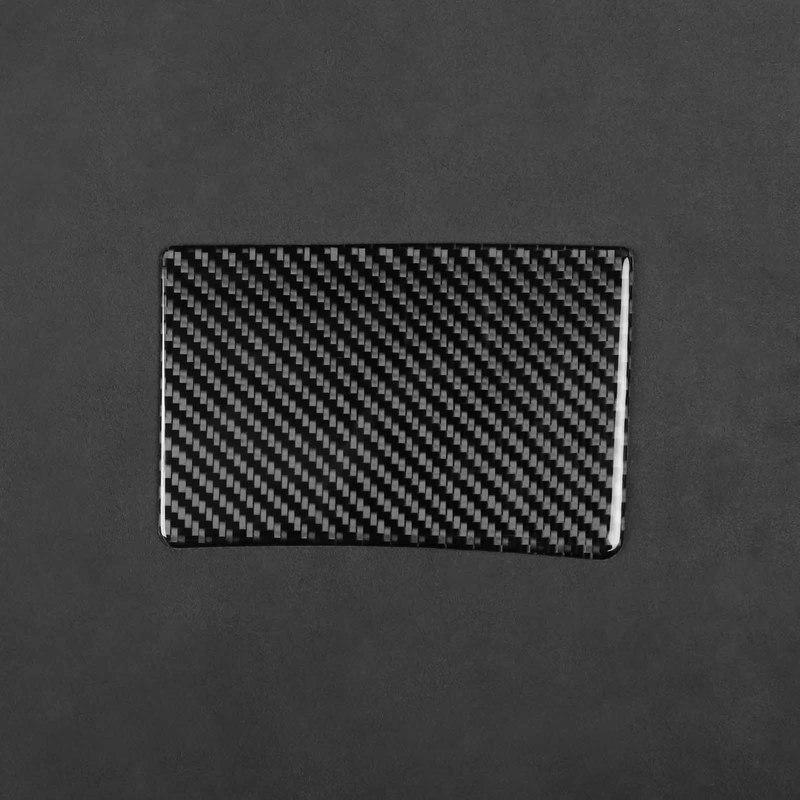 For Cadillac XTS 2013- Carbon Fiber Central Armrest Box Rear Storage Panel Decoration Cover Car Accessories Interior Sticker