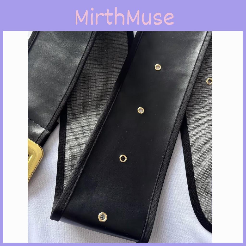 Fashion Pu Leather Wide Belt With Metal Buckle For Dress And Coat Styling Spring