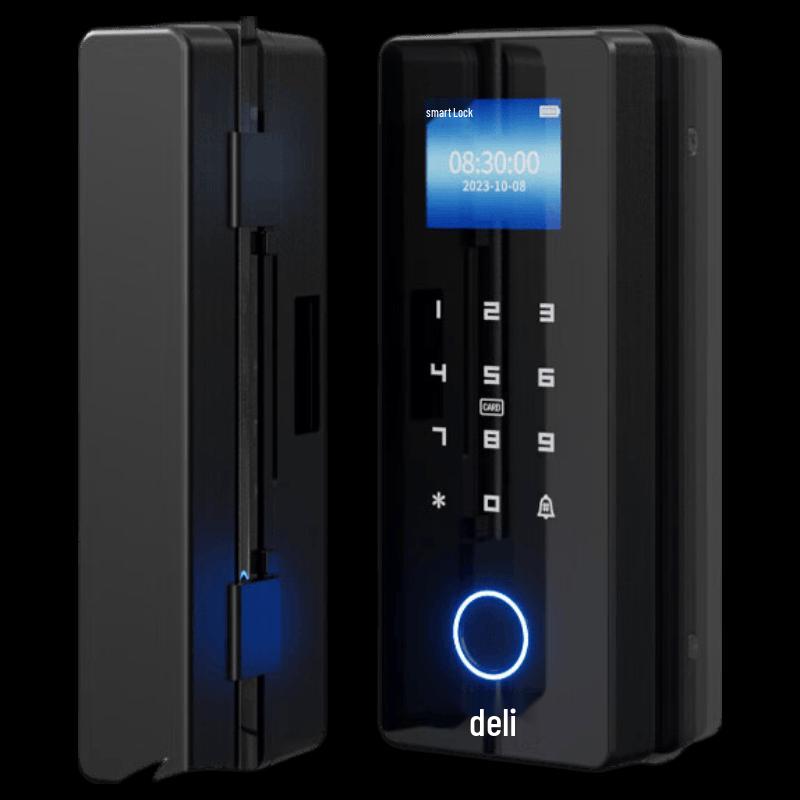 Deli AL100 Smart Fingerprint Glass Door Lock CN plug (adapter included)
