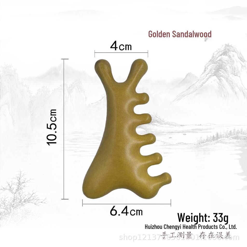Sandalwood Wide-Tooth Scalp, Head, and Face Therapy Comb