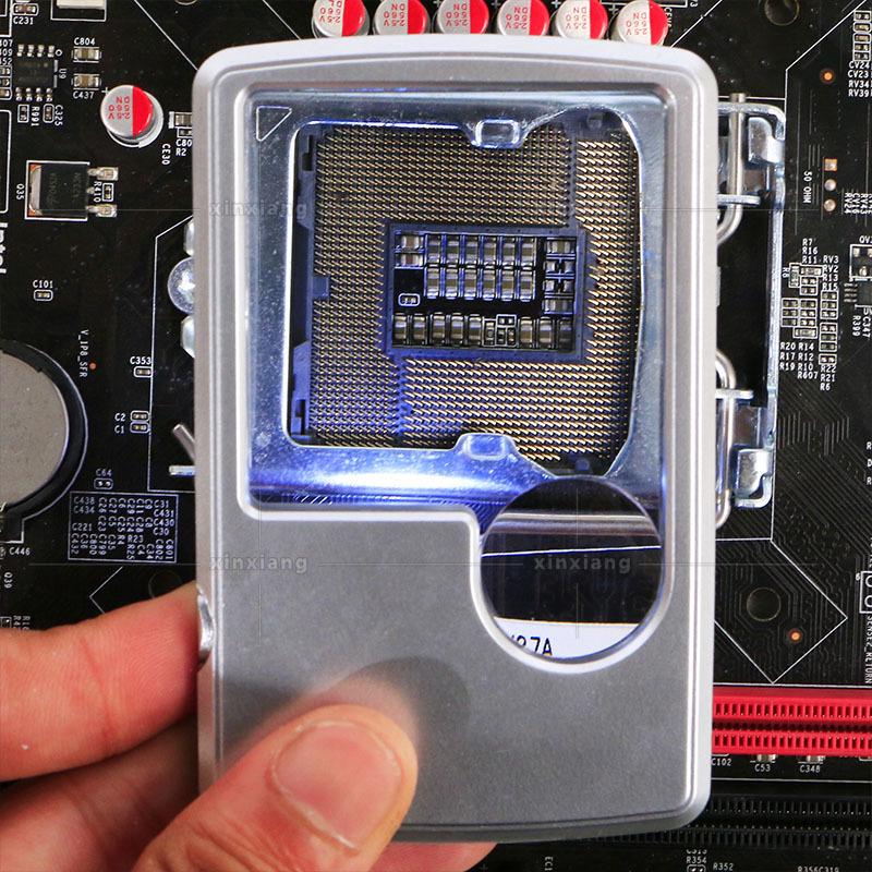 Ultra-thin 3-6 Times Rectangular LED Light Card Portable Resin Optical Lens Mother Mirror Business Card Magnifying Glass