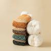 New Winter Legs Warmer Lamb Wool Floor Socks Fleece Thickened Warm Non-slip Silicone Home Socks Ethnic Style Tube Socks