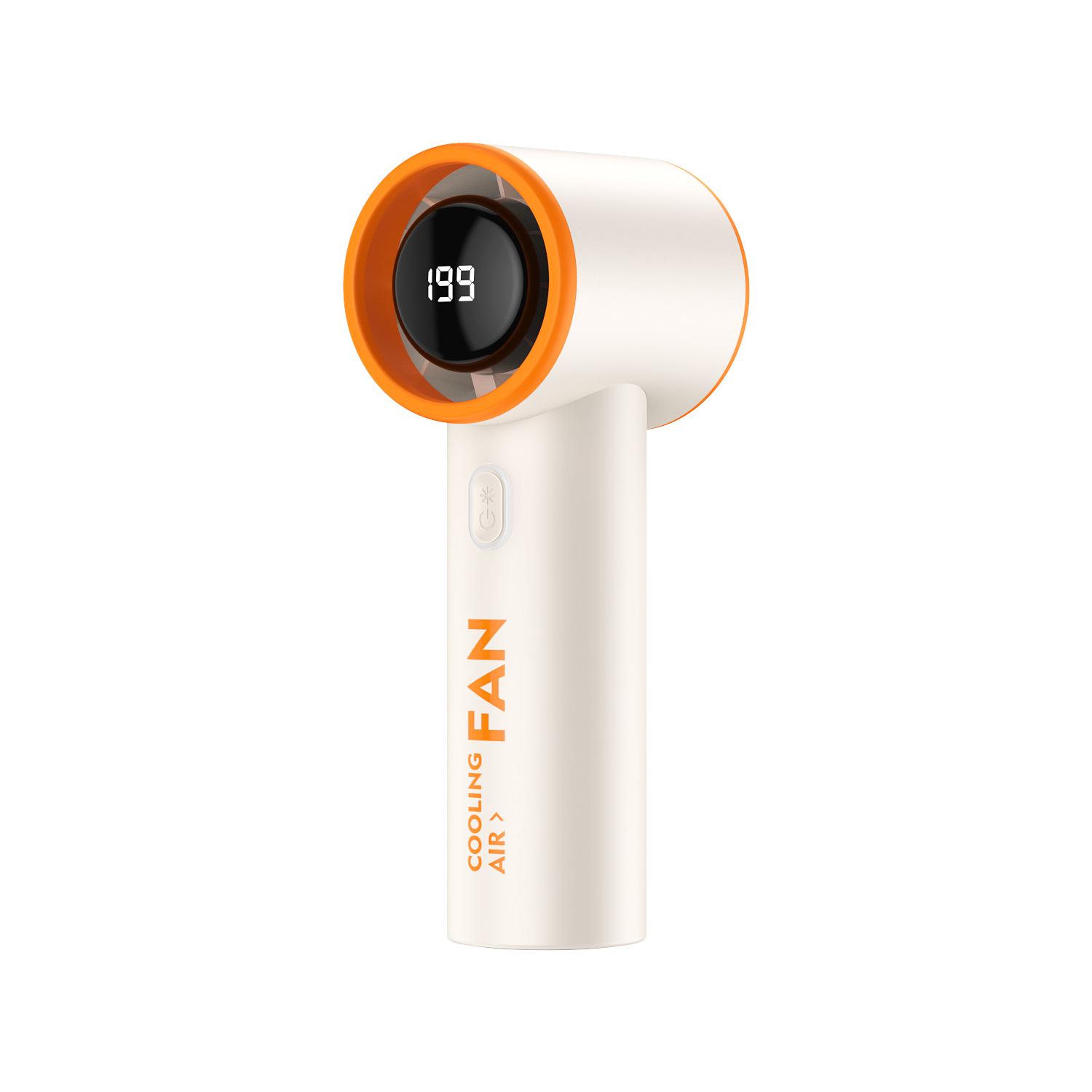 

T19 Portable Handheld Fan: Silent, Powerful Mini Turbine with Long Battery Life and USB Charging 136x57x40 mm белый