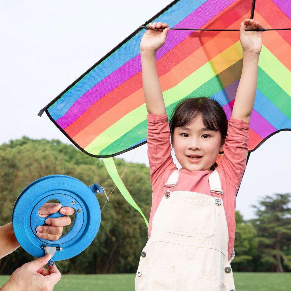 LIOOBO Kite String Spool, Kite Flying Reel, Outdoor, for Kids and Adults, 20cm Diameter, 300m