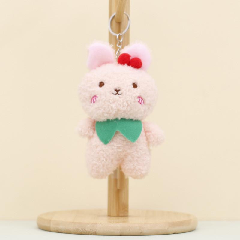 Adorable Plush Bunny Keychain Soft Toy Wholesale Teddy Bear Pendant Wedding Gifts