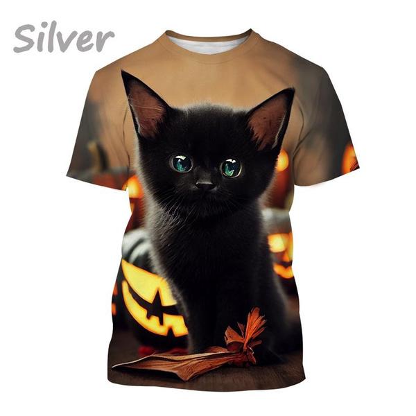 Мужская и женская модная футболка с принтом животных — фото 17