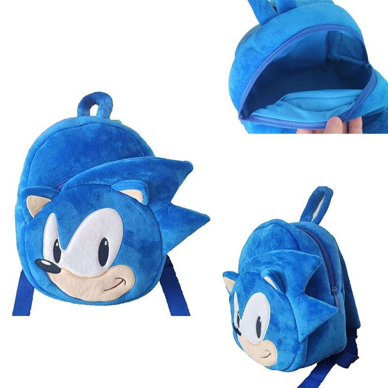 Pluszowy plecak Sonic Kolorowy i modny plecak dla maluchów i dzieci