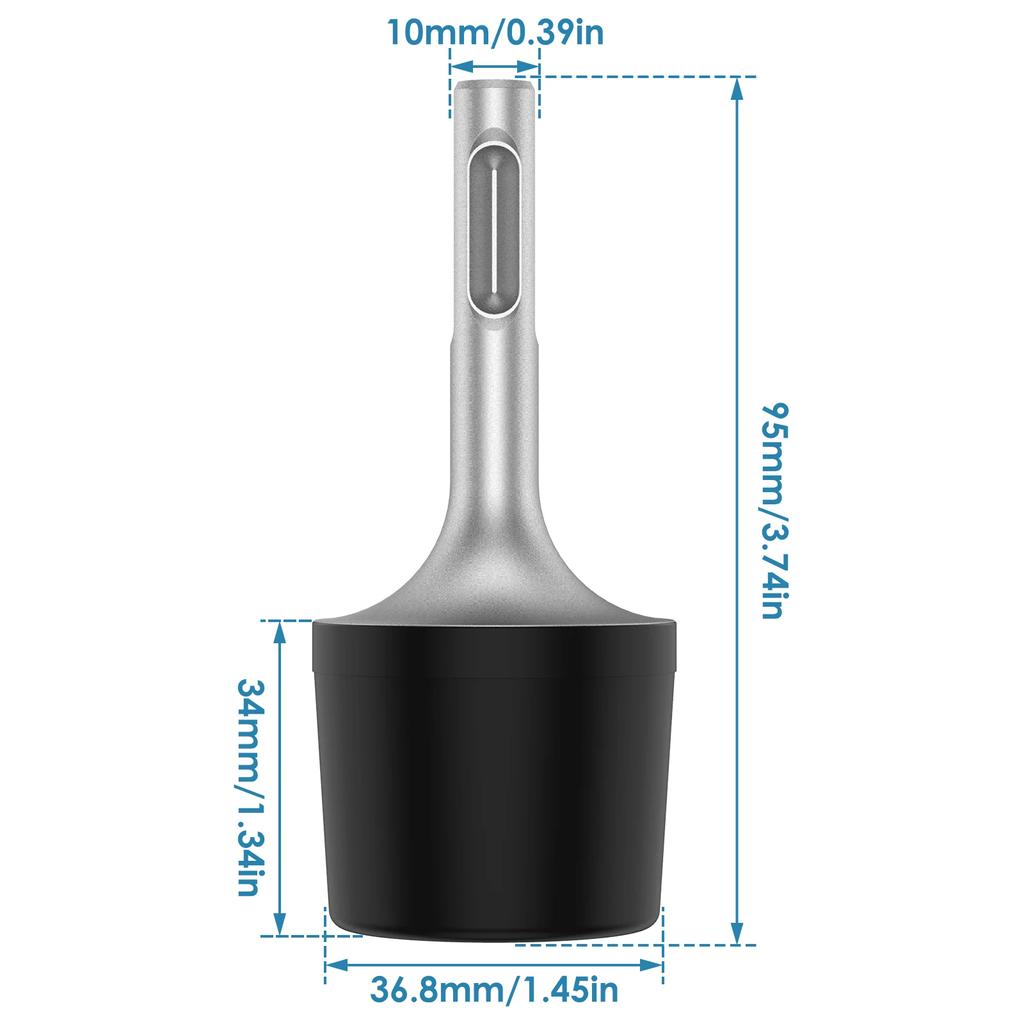 Hammer Head Round Shank Vanadium Steel Wear Resistant Hammer Drill Head  Hammer Accessories for Hammering Metal Sheet Wall Tile