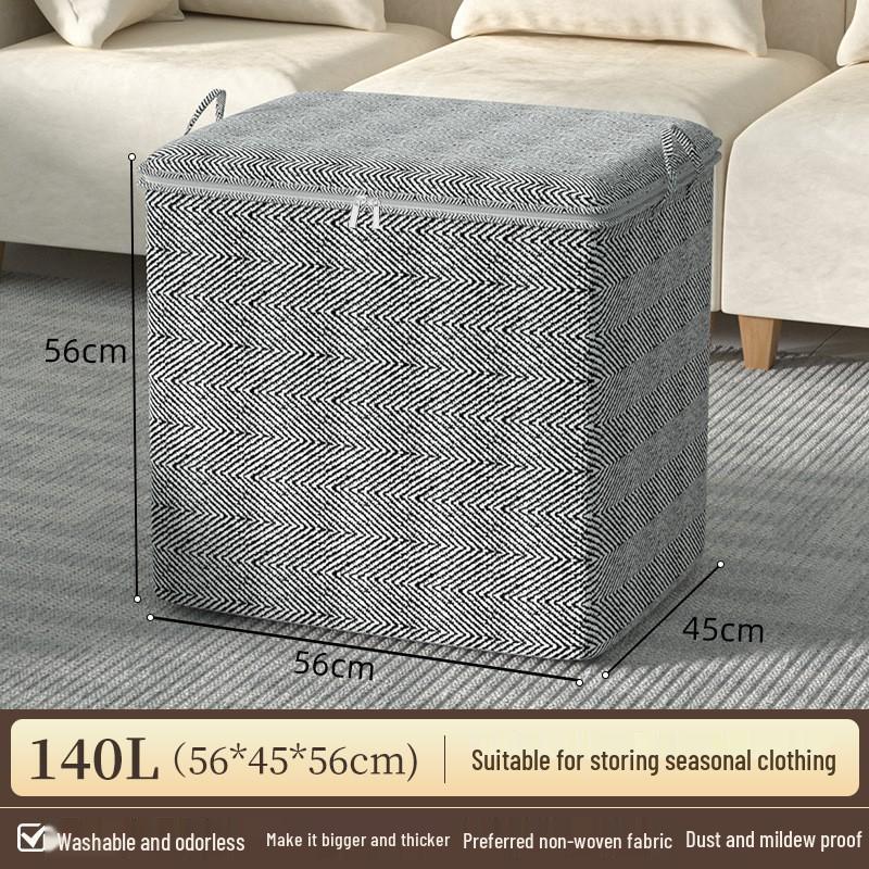 Waterproof Fabric Storage Bag - Large Capacity for Quilts, Comforters, and Closet Clothes