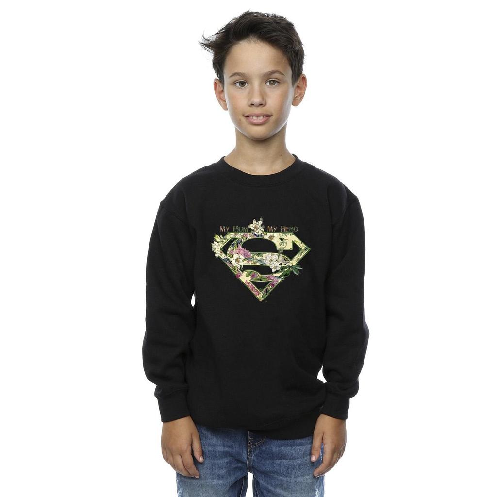 DC Comics Boys Superman My Mum My Hero Sweatshirt