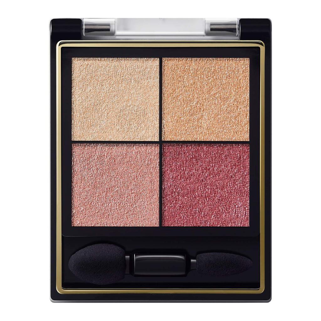 Excel Real Close Shadow CS13 Palette Eyeshadow 3 Textures (Ruffle Mauve) Eyeshadow, 4-Color Palette, (Gloss, Glitter, Matte)