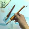 Sheep Hair Short-Tip Brush for Chinese Painting & Calligraphy - Ti Dou Wan, Enhanced Thin Tip