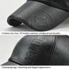 1PC Autumn Winter Men and Women's PU Leather Baseball Cap Waterproof Windproof Hat Stamping Logo Outdoor Sports Gorras Baseball Casquette
