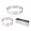 KX4B Stainless Steels Round Cake Rings NonStick Dessert Rings Pastry Mold Enduring