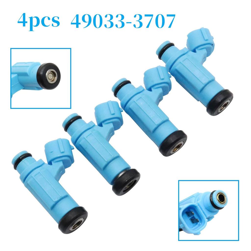 Replacement Car Fuel Injectors for Kawasaki Jet Ski STX STX ULTRA STX Pack of 4 12F, 15F, LX, 160, SX-R (49033-3707),