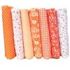 Thick Cotton Quilt Fabric Bundle Set 7 Assorted Colors with Precut Tabs